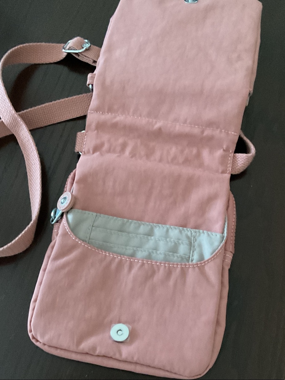 Kipling Dusty Rose Crossbody Bag with Adjustable Strap - Picture 4 of 6